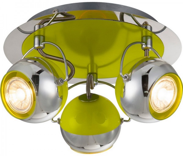 Спот Globo Hulk 3x5 Вт GU10 зеленый 57886-3 