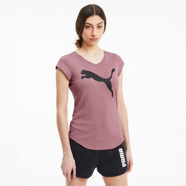 Футболка Puma Heather Cat Tee 51714722 р.XS рожевий