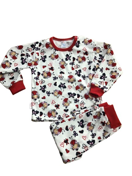 Піжама дитяча для дівчаток Моя планета фея р.98–104 білий із принтом Пж300-7 