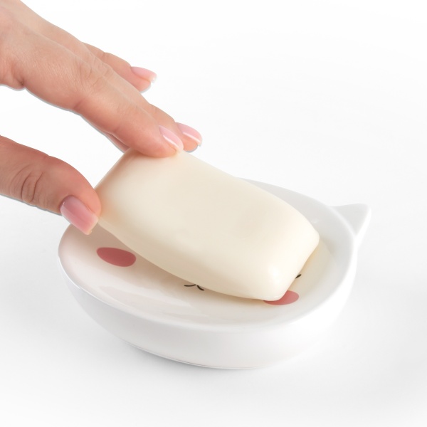 Мыльница Cute Cat BA-20 White