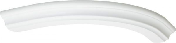 Профіль 1870 верхній радіусний МДФ білий