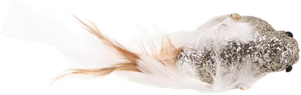 Декорация птичка с блестками 21х6 см в ассортименте 24JY8250