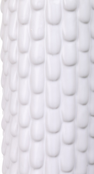 Ваза керамическая белая Falled 13х30,5 см