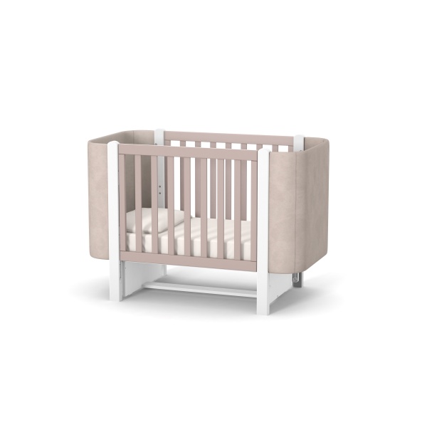 Ліжечко дитяче Veres Монако Велюр капучино-білий 05.3.1.212.13