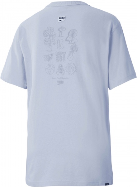 Футболка Puma Downtown Relaxed Graphic Tee 53357921 р.XS блакитний