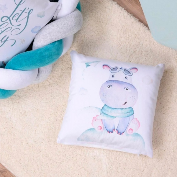 Комплект для дитячого ліжечка Baby Veres Hippo м'ятний