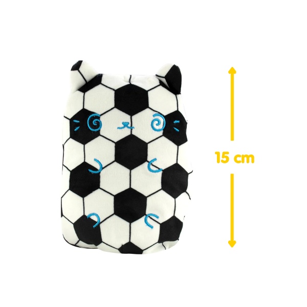 Мягкая игрушка Cats Vs Pickles 2 в 1 Котик и огурчик Футбол 15 см разноцветный CVP2200-2