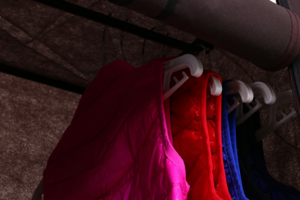 Тканевый шкаф LUNA HOME BROWNY с карманами 1720х1280х450 мм коричневый