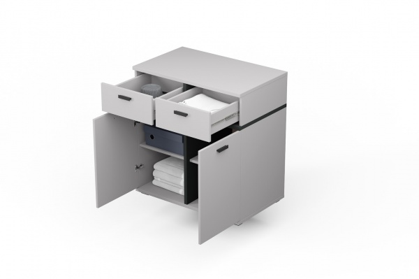 Комод SOKME Космо серый шифер /серый 