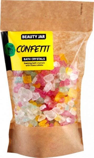 Соль для ванн Beauty Jar Confetti кристаллы с литсея кубеба 600 г