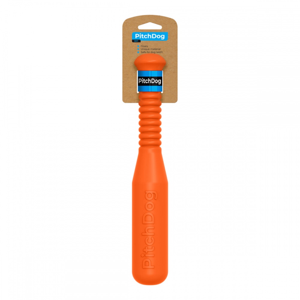 Игрушка для собак PitchDog бита для апортировки 35 см оранжевая