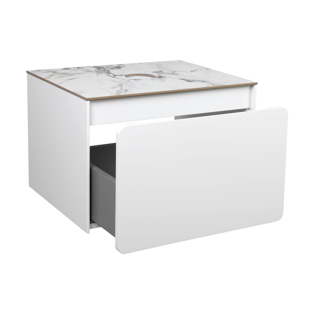 Тумба подвесная Aqua Rodos KIOTO (белый мат)