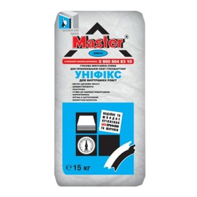 Клей для гипсокартона Master Unifix 15 кг