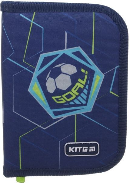 Пенал шкільний без наповнення K19-622-16 GOAL KITE синій