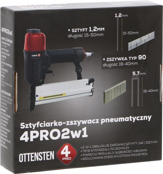 Скобопистолет Ottensten 4PRO 2 в 1 1,2/50-90/40