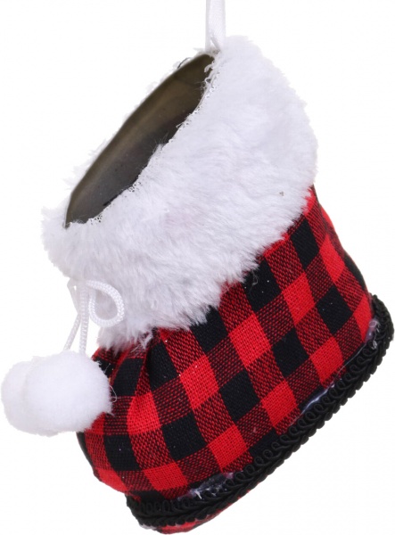 Декоративна підвіска Чобіт 10x10x7 см червоний LD21061