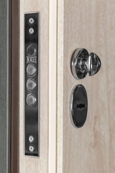 Дверь входная Булат Термо House-705 антрацит / дуб полярный 2050x950 мм левая