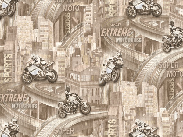 Шпалери вінілові на флізеліновій основі Слов'янські шпалери Elegance collection Драйв 2363-02 1,06x10,05 м 