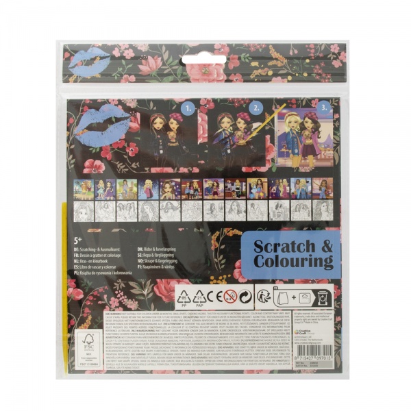 Скретч-раскраска «12 листов 961008»