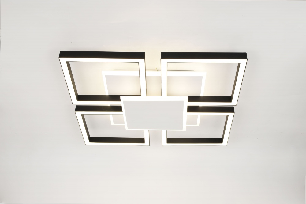 Люстра стельова Sensio LED ALBOX S510 11600Lm 3000-6000K 106 Вт білий/чорний