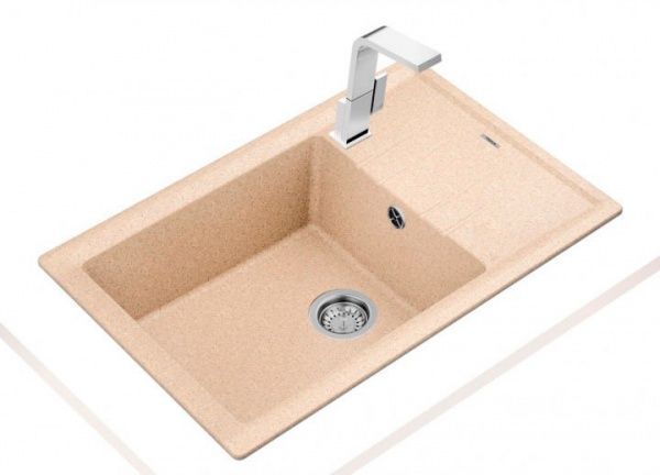 Мийка для кухні Teka Stone 60 S-TG 1B 1D пісочний 115330030