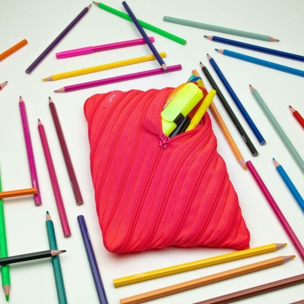 Пенал-косметичка Neon Jumbo Dazzling Pink ZTJ-NN-3 Zipit рожевий