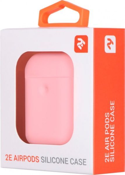Чохол для навушників 2E для Apple AirPods Pure Color Silicone 3.0mm pink (2E-AIR-PODS-IBPCS-3-LPK) 