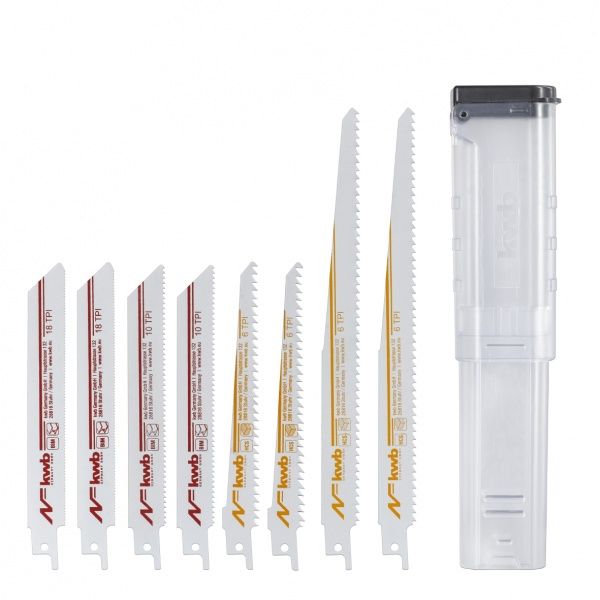 Набор пилочек для сабельной пилы KWB 8 шт. 576090