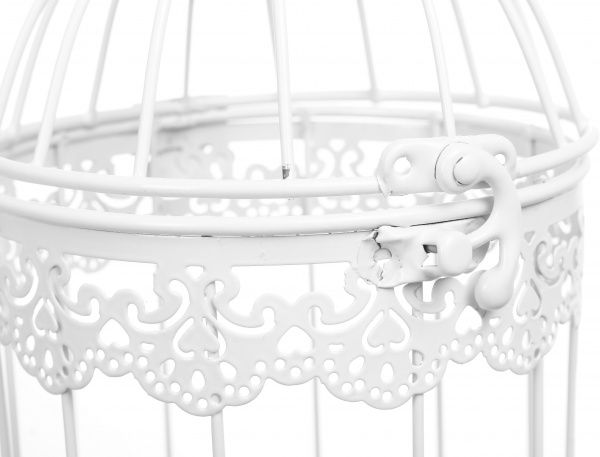 Клітка декоративна Cage Мереживо 13х13х21 см білий 