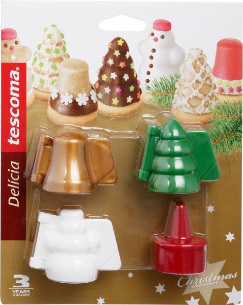 Набір формочок для печива з начинкою Delicia 4 предмети 631646 Tescoma