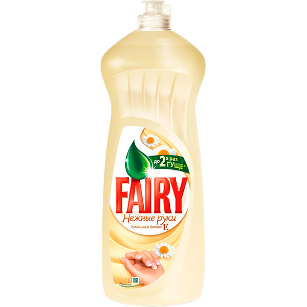 Средство для ручного мытья посуды Fairy Нежные руки Ромашка и витамин Е 1л