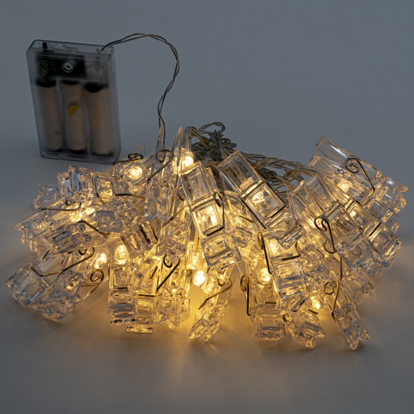 Декоративная гирлянда Altalusse (INL-2704B-40 Warm) встроенный светодиод (LED) 40 ламп 6 м 