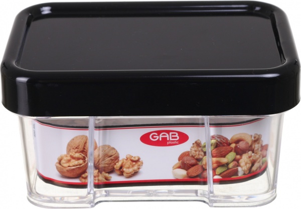 Контейнер с крышкой 450 мл в ассортименте GAB Plastic