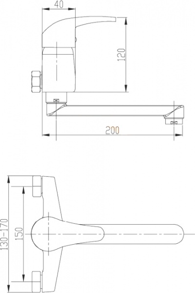Смеситель для кухни Invena Ava New BC-06-001