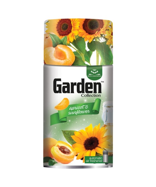 Сменный баллон для автоматического освежителя воздуха Garden Apricot and Sunflower 260 мл 213 г