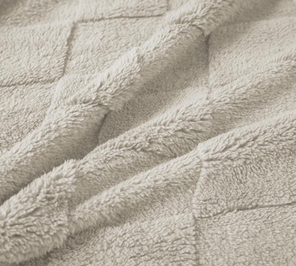 Плед Sherpa Jaсquard Rombo 160x200 см мокко La Nuit