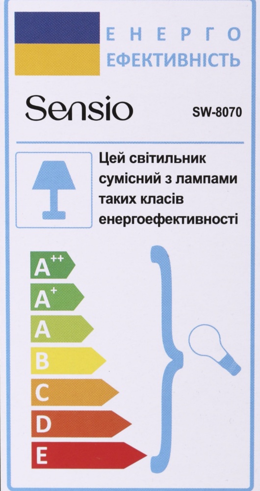 Настольная лампа Sensio Lily 1x40 Вт E14 кремовый/белый SW-8086