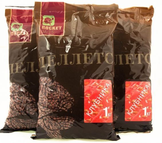 Пеллетс Rocket Baits 4 мм 1000 г полуниця