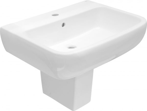 Умивальник R.A.K. Metropolitan MP0801AWHA з полуп'єдесталом MS0103AWHA