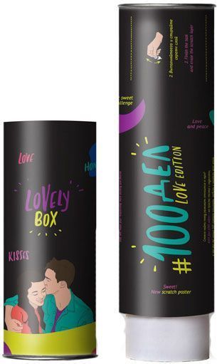 Скретч-постер 100 ДЕЛ LOVE edition (тубус)