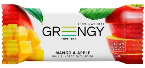 Батончик Greengy Манго та яблуко 26 г