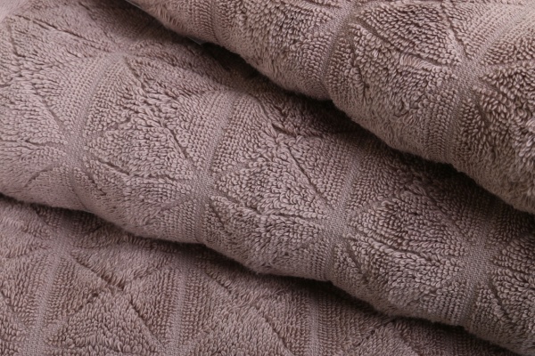 Рушник махровий Vente 70x140 см кавовий Karna 