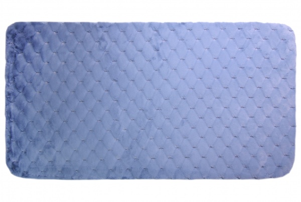 Коврик для ванной комнаты Dariana Экомех Бриллиант 60х120 см голубой