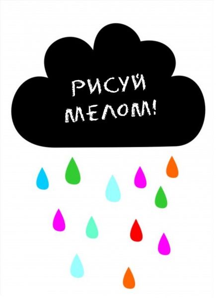 Наклейка для письма мелом Design stickers Облако 30x40 см