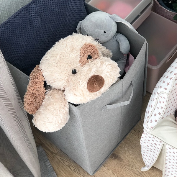 Ящик для зберігання текстильний MVM TH-02 GRAY 580x340x340 мм