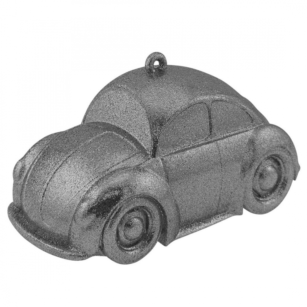 Украшение новогоднее MIS LT Машинка 6,5 см серебряный