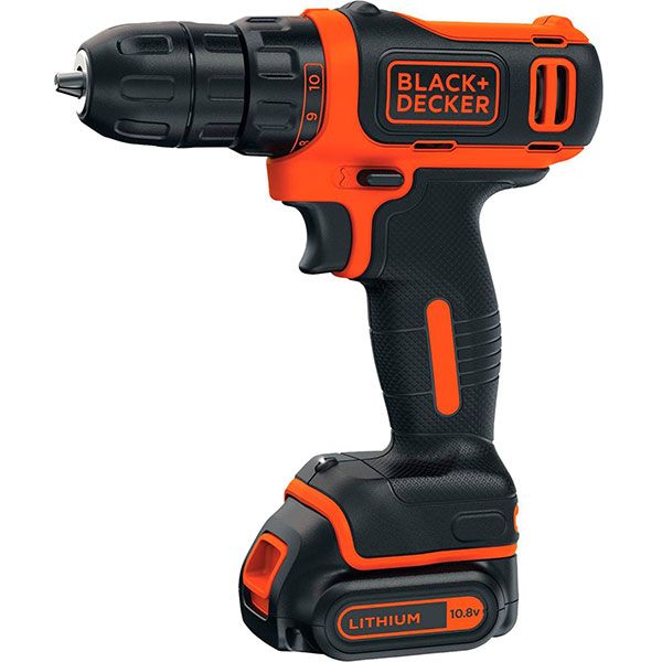 Шуруповерт аккумуляторный Black&Decker BDCDD12B_A + набор бит A7074