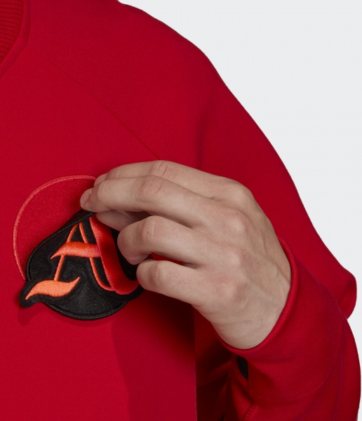 Джемпер Adidas M VRCT Jacket FI4681 р. M червоний