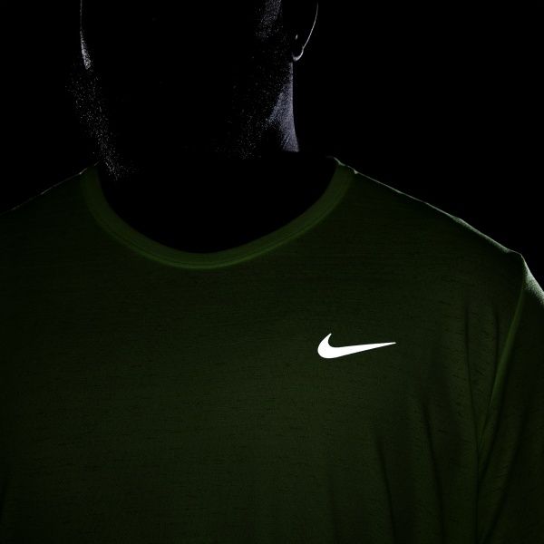 Футболка Nike M NK DF MILER TOP SS CU5992-358 р.XL лайм