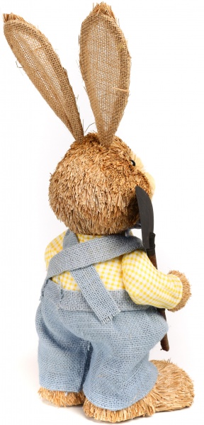 Декорация пасхальная Зайчик/Зайчик садоводы 46 см в ассортименте (Epi-LX2019-2814-15)